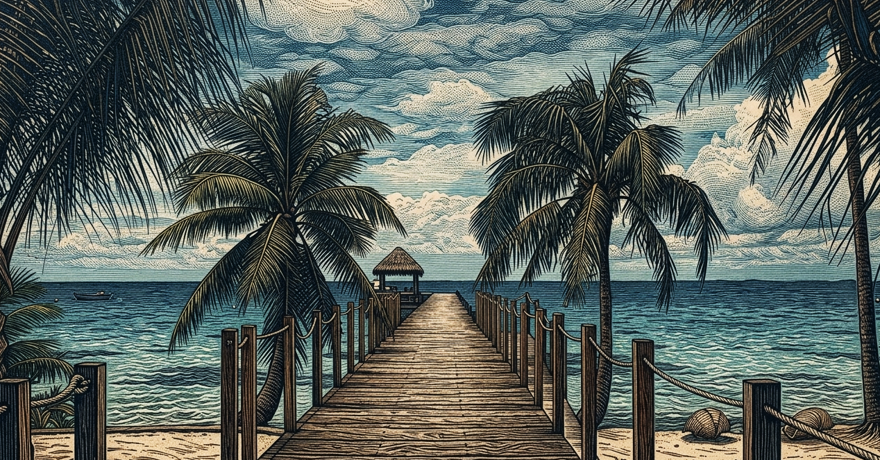 Pondicherry beach pier